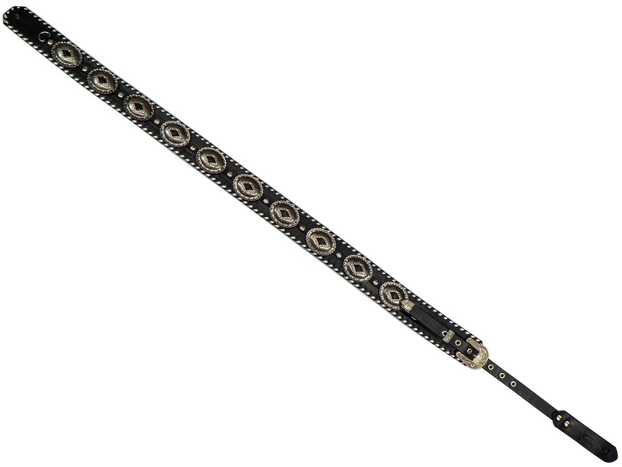 dru whitefeather dd silver lace edge small buckle