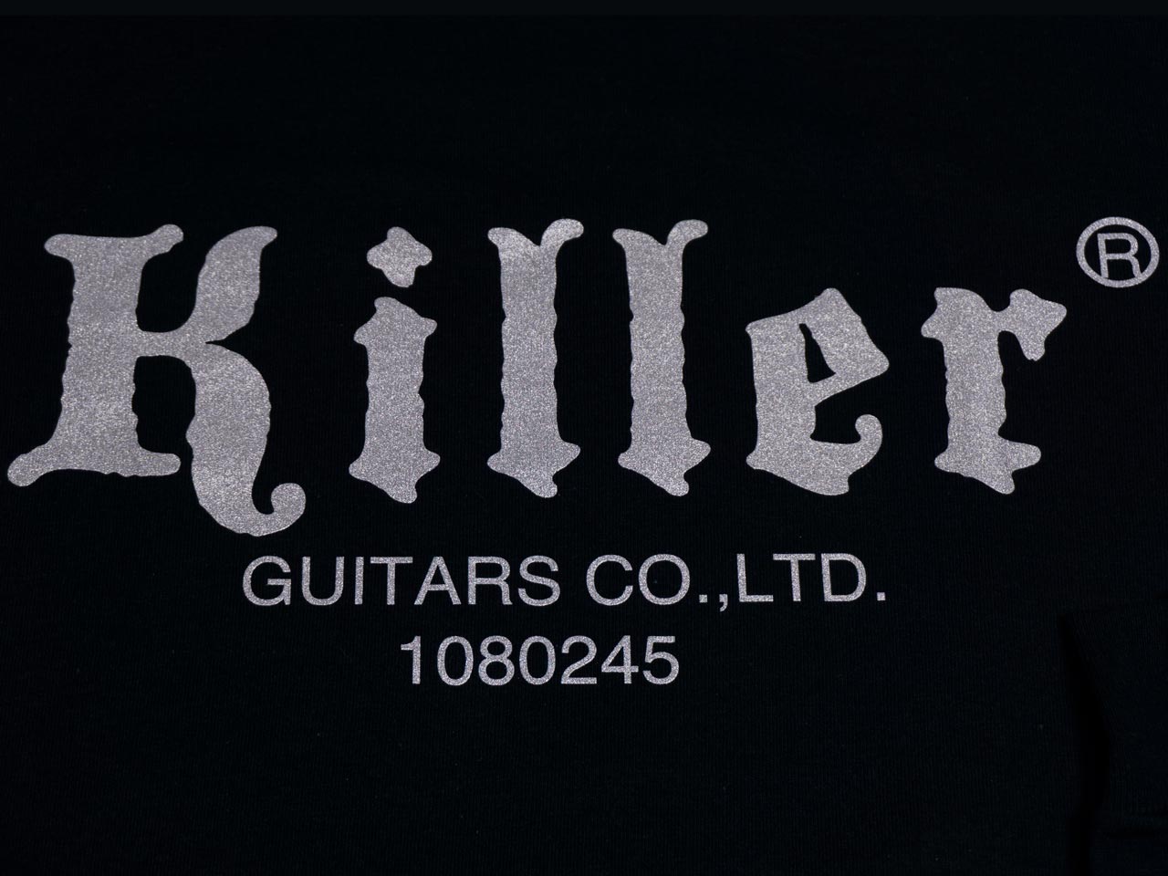 killer guitars t-shirt long sleeve silver logo image