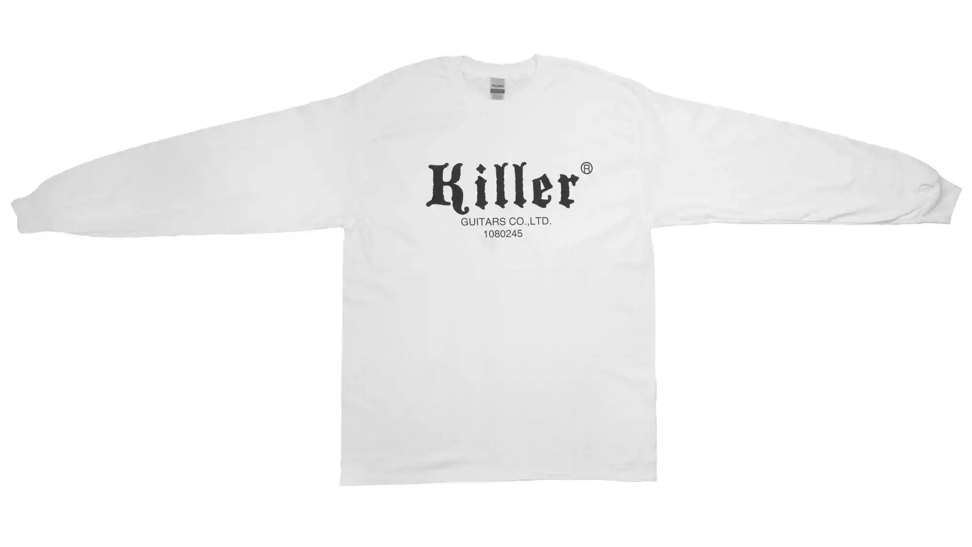 killer guitars t-shirt long sleeve white image