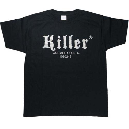 killer guitars t-shirt black silver logo