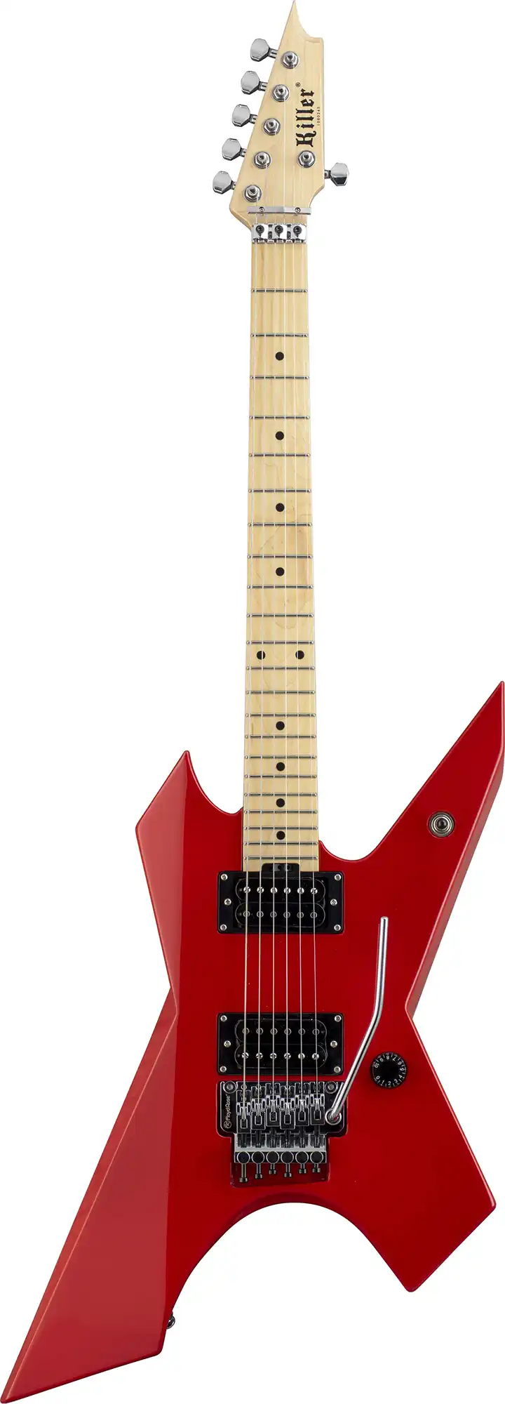 killer guitars kg-exploder metallic red front