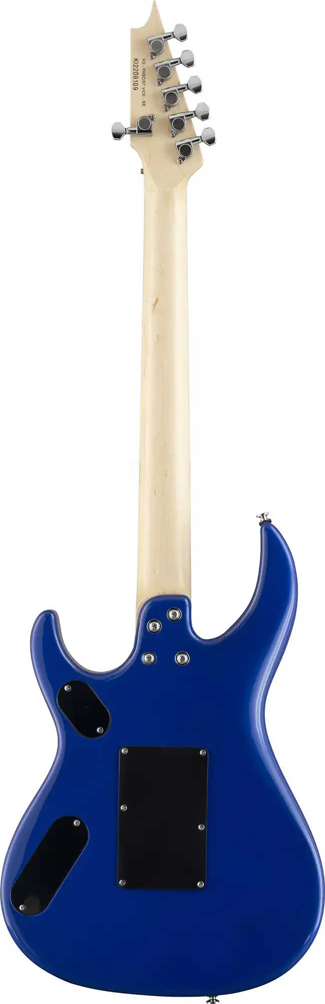 killer guitars kg-fascist vice se metallic blue back