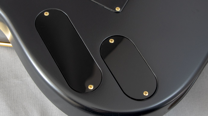 killer guitars kb-dubious black mirror pickguard