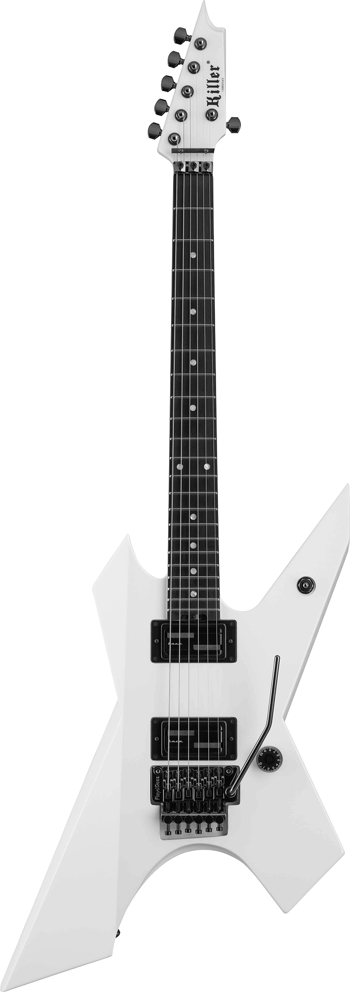 killer guitars kg-exploder ii bib white front