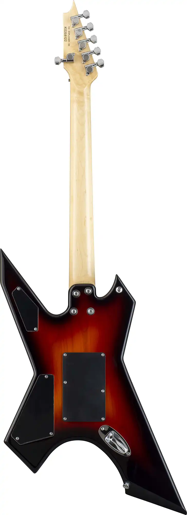 killer guitars kg-exploder se 3 tone sunburst back