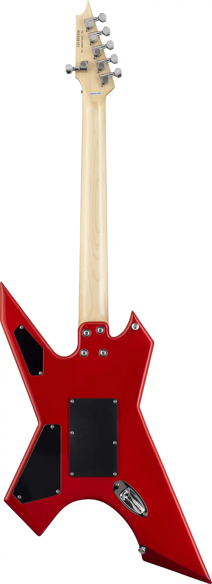 killer guitars kg-exploder metallic red back