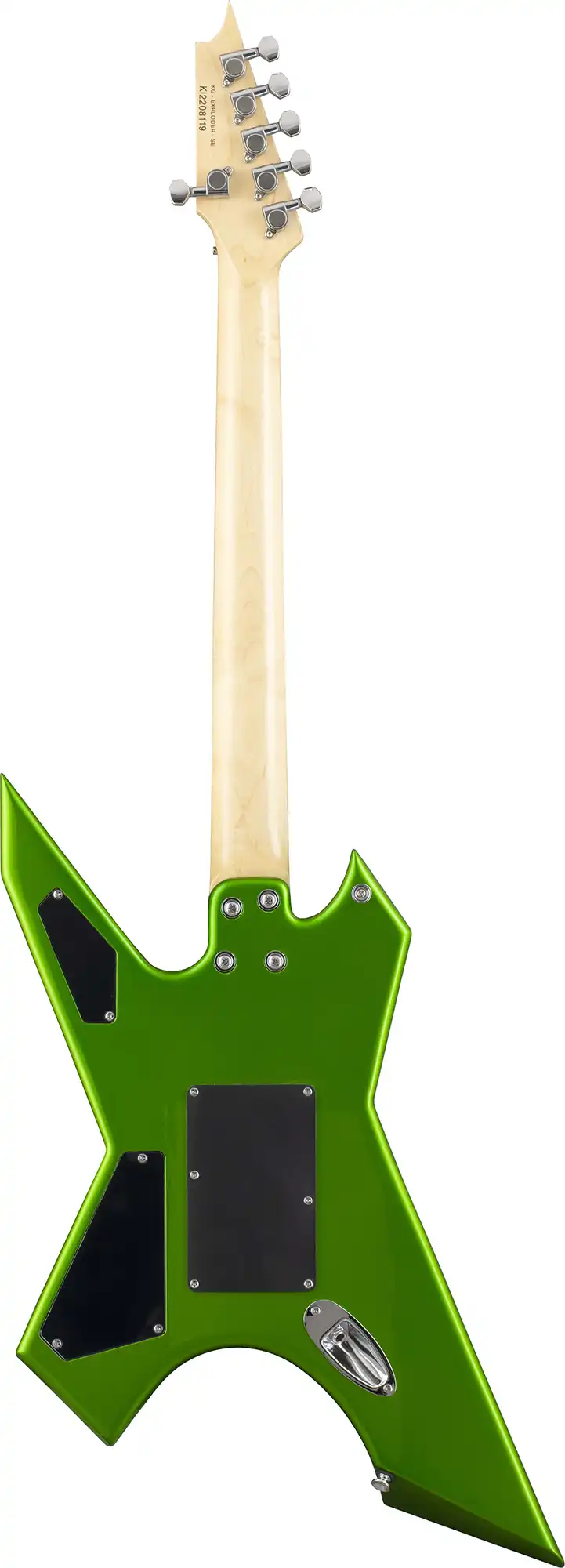 killer guitars kg-exploder metallic viper green back