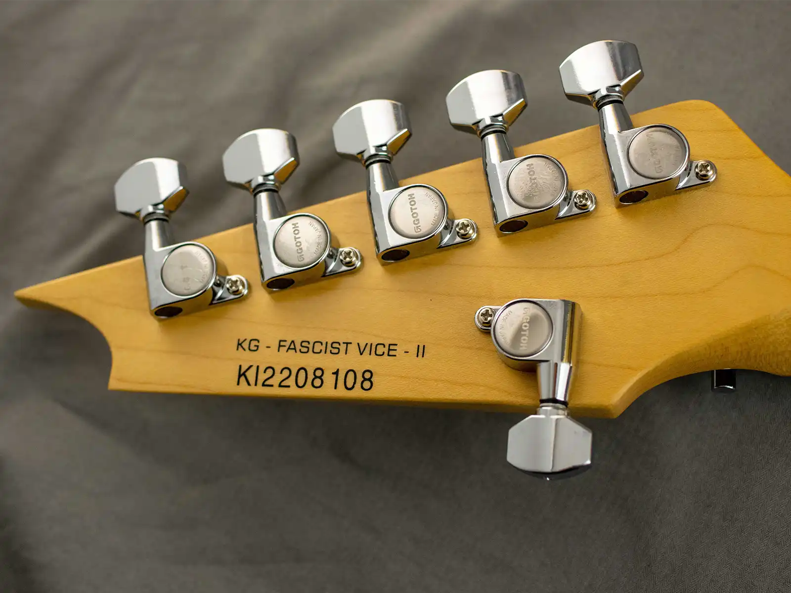 killer guitars kg-fascist vice ii headstock