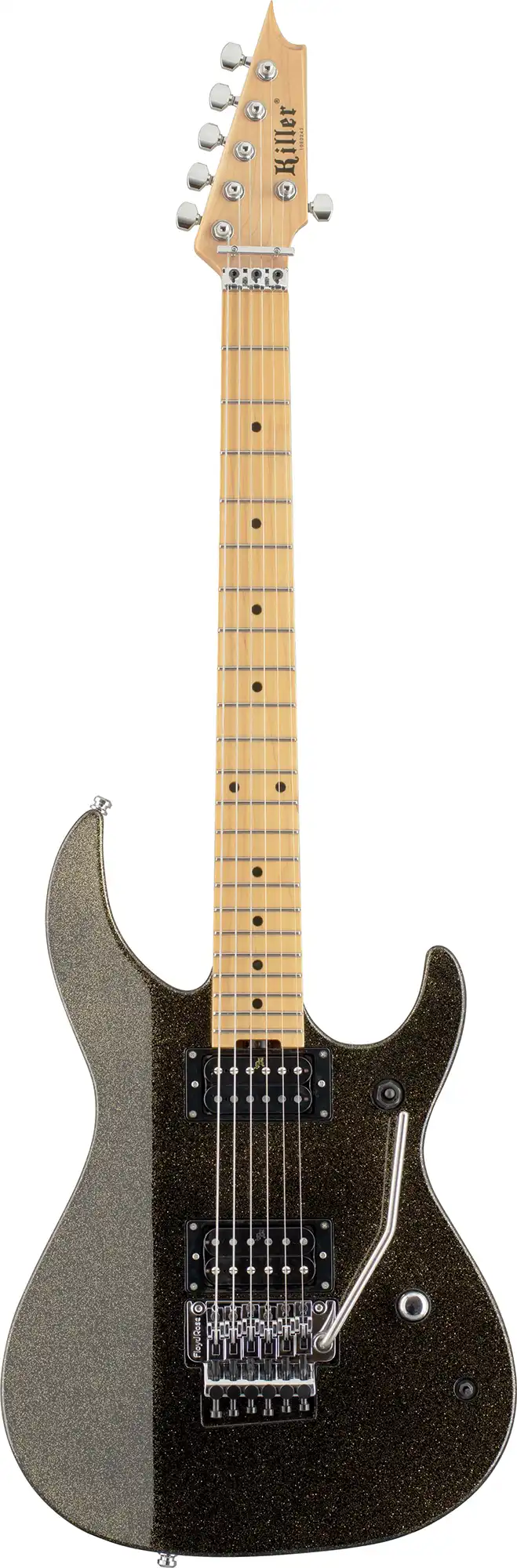 killer guitars kg-fascist vice ii galaxy black