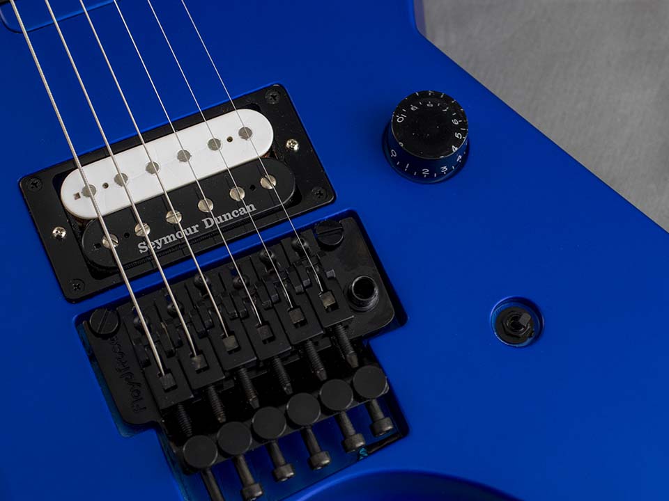 killer guitars KG-Prime 21 the spirit Matte blue metallic bridge